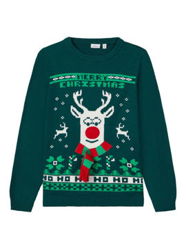 Nkm Reindeer L/s knit