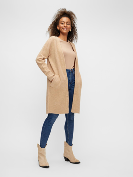 PC Skyla Long wool knit cardigan