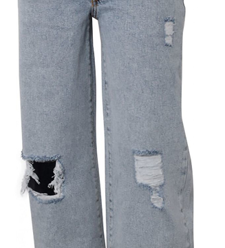 HOUND Wide Jeans With Trashed Holes