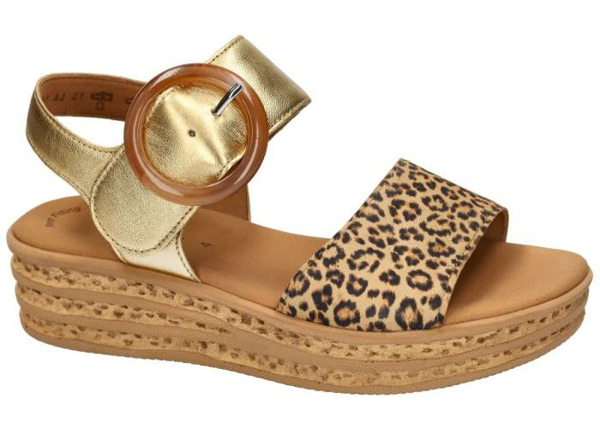 Gabor Leopard Sandal