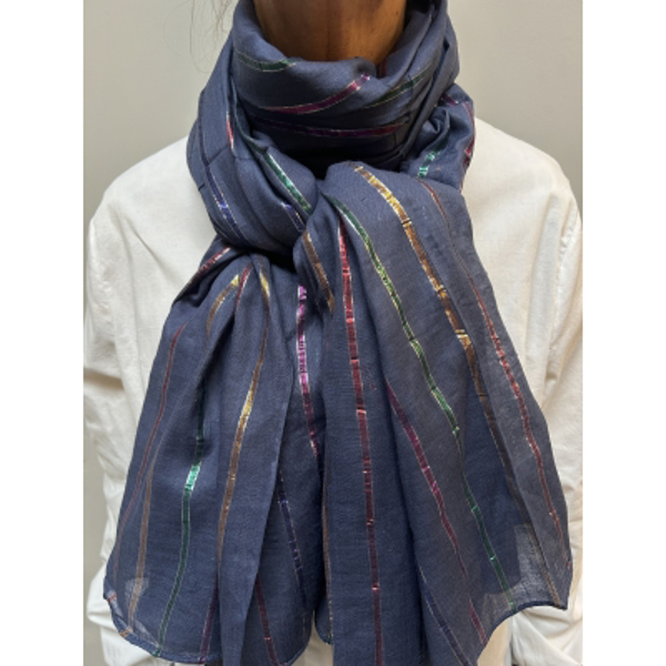 ThreeM Scarves Metallic Stripes