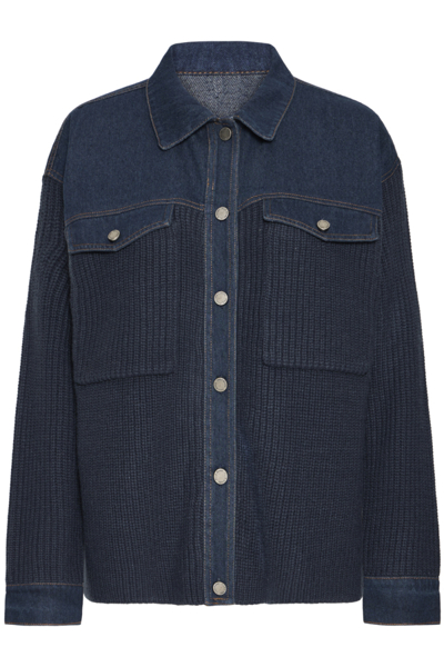 Pulz Jeans Marti Mix Fabric Cardigan