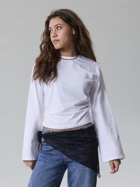 LMTD Novegat Stud Ruched Top